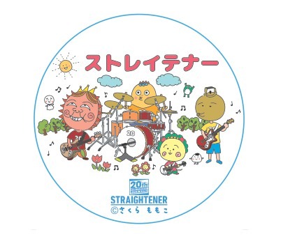 ストレイテナー×コジコジ 缶バッチ。価格650円。