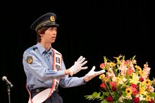 リョウガ署長（撮影：米山三郎）