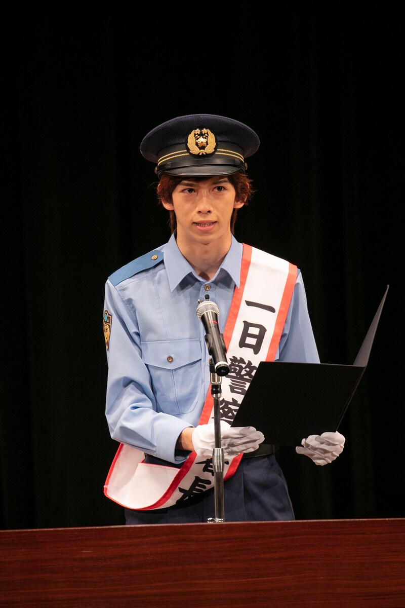 リョウガ署長（撮影：米山三郎）