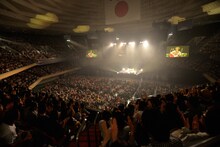 奥田民生「ひとり股旅スペシャル＠日本武道館」の様子。（撮影：三浦憲治）