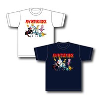 難波章浩と「アドベンチャー・タイム」のコラボTシャツ。
