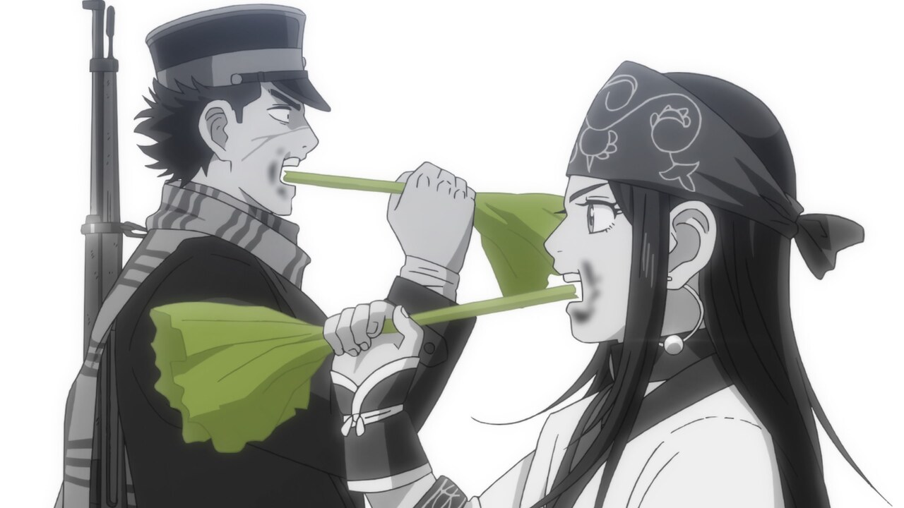 「ゴールデンカムイ」第2期オープニング映像より。 (c)野田サトル / 集英社・ゴールデンカムイ製作委員会