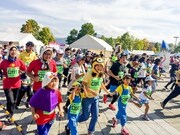 「スイーツマラソン」の様子。