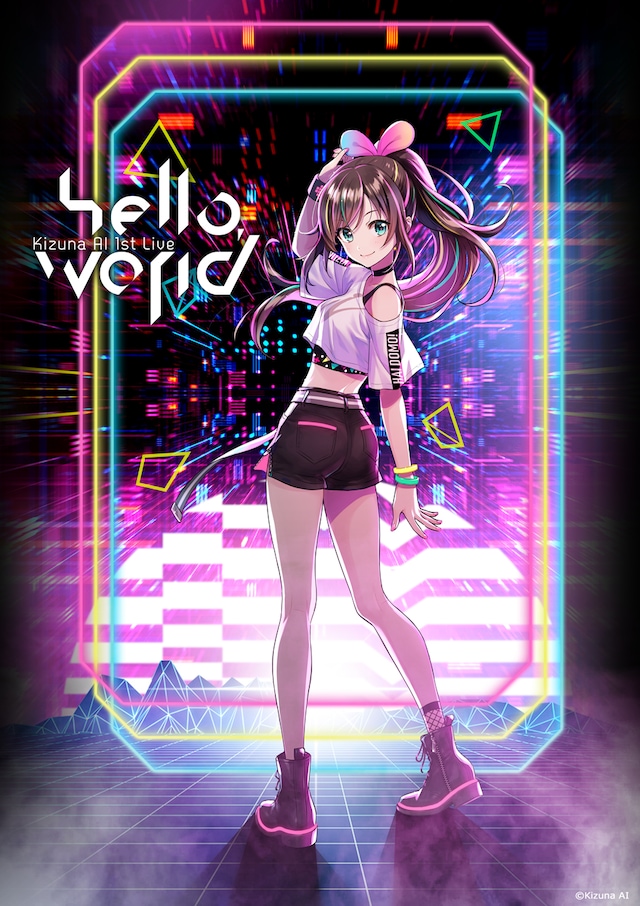 Kizuna AI（キズナアイ）「Kizuna AI 1st Live "hello, world"」告知ビジュアル (c)Kizuna AI / upd8 music
