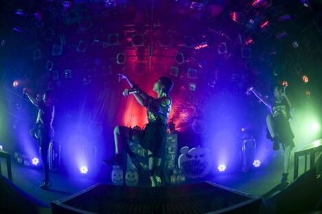 あゆみくりかまき「ボクらの熊魂2018 ～"PUNK"kin Halloween Party～」の様子。