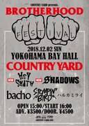 「COUNTRY YARD presents. BROTHERHOOD FESTIVAL」告知ビジュアル
