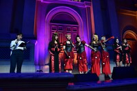 Dreamcatcherのフリーライブ様子。