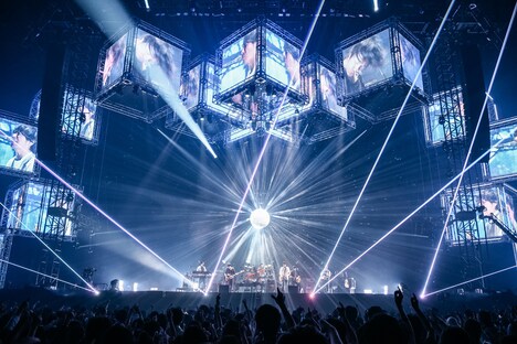 back number「back number dome tour 2018 "stay with you" supported by uP!!!」大阪・京セラドーム大阪公演の様子。(Photo by Yusuke Satou)