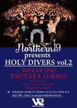 「Northern19 presents HOLY DIVERS vol.2」告知ビジュアル