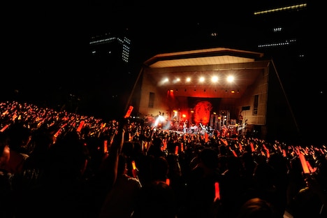 angela「angela Live 2018 All Time Best in 日比谷野音」の様子。（撮影：釘野孝宏）