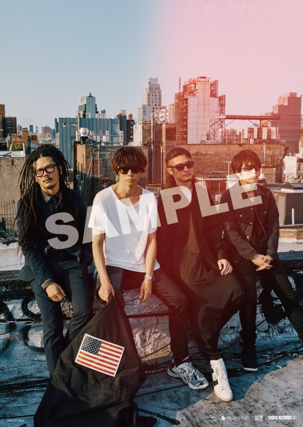 タワーレコードで[ALEXANDROS]「Sleepless in Brooklyn」購入した人に配布されるA2サイズのポスターデザイン。