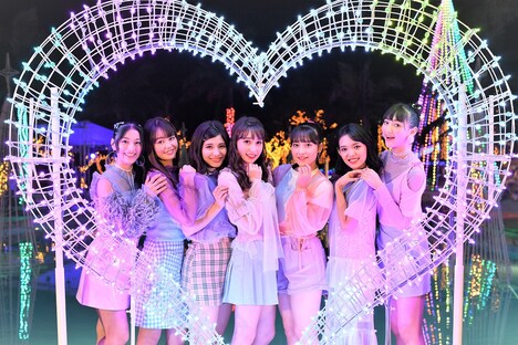 ｢スターダストファンタジア2018-2019｣イルミネーション点灯式に登場したChuning Candy。（写真提供：ポニーキャニオン）