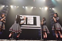 穴埋めになっていた職員考案のセットリストを明かしながら自身のセットリスト案を解説する小林歌穂（右端）。