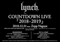 lynch.「COUNTDOWN LIVE『2018-2019』」フライヤー