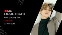 「YouTube Music Night with J-WAVE feat.TAEMIN」告知画像