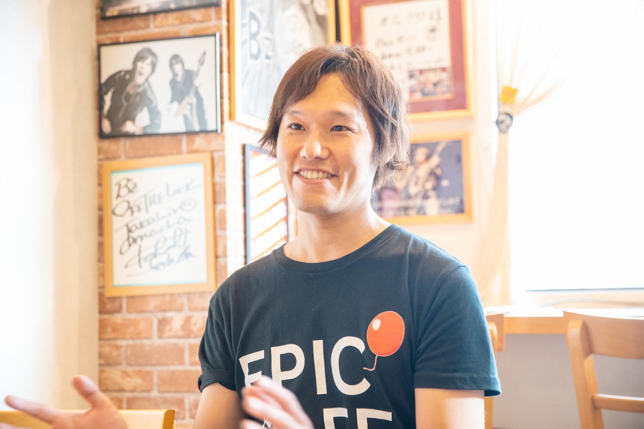 オーナーの白市竜太郎さん。