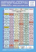 「MAWA LOOP2018 supported by FM OH!」タイムテーブル