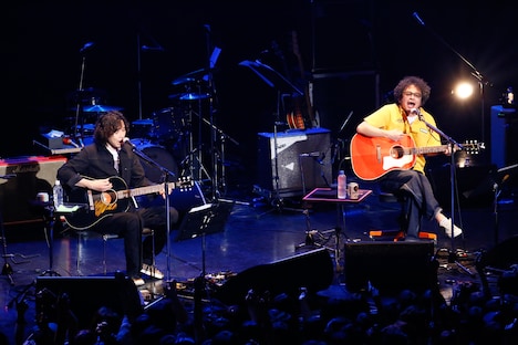 斉藤和義と奥田民生。（撮影：後藤倫人）