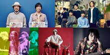 「毎日がクリスマス2018」の出演者の一部。左上から時計回りにスキマスイッチ、sumika、のん、ビッケブランカ、KEYTALK。