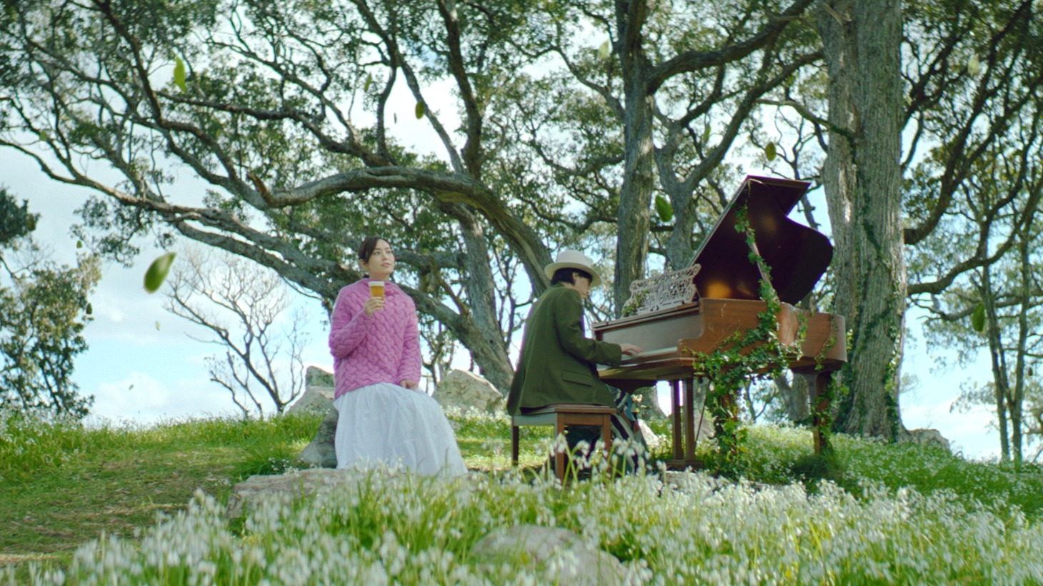 「淡麗グリーンラベル」のCM「GREEN JUKEBOX 時篇」のワンシーン。