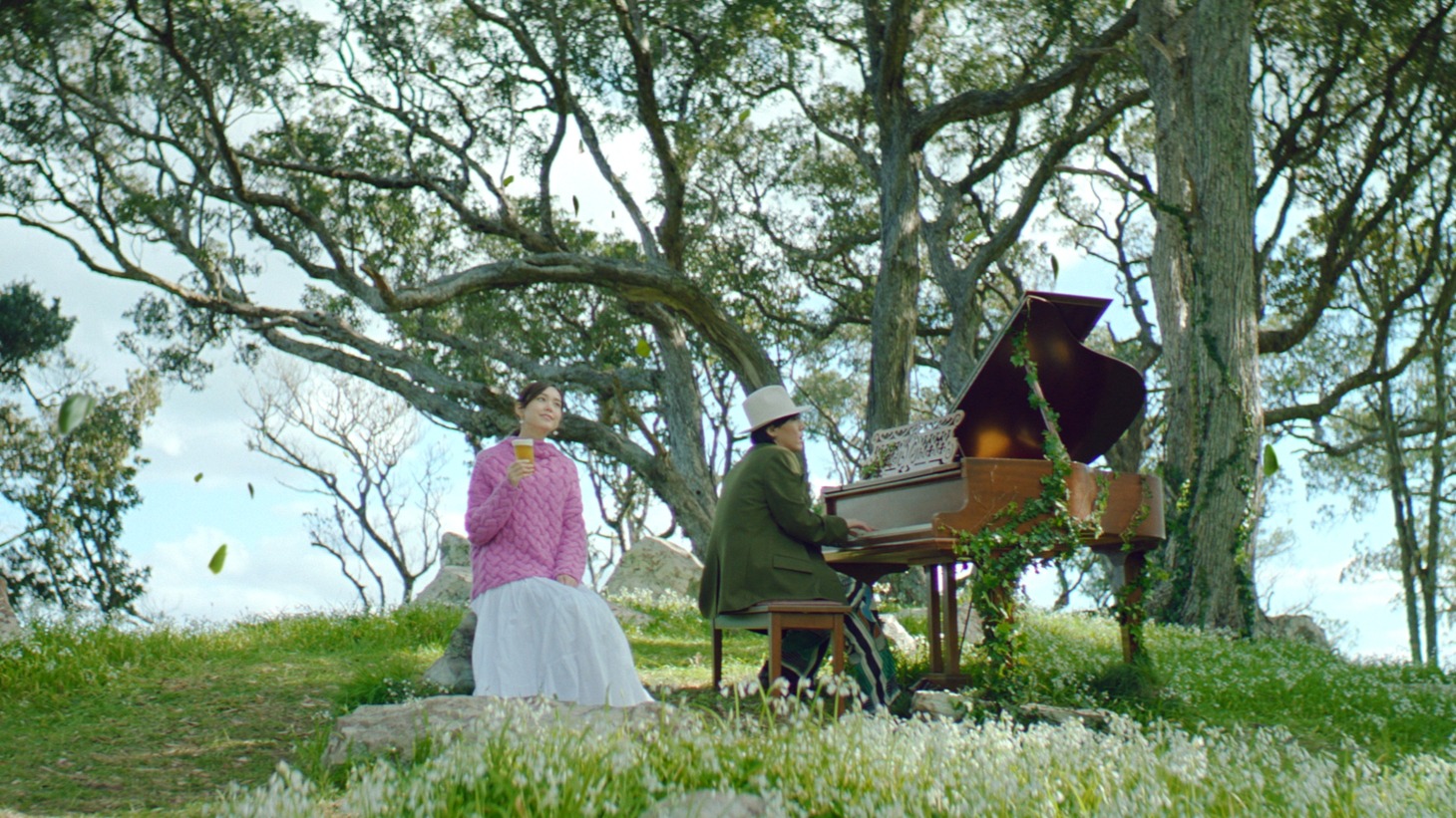 「淡麗グリーンラベル」のCM「GREEN JUKEBOX 時篇」のワンシーン。