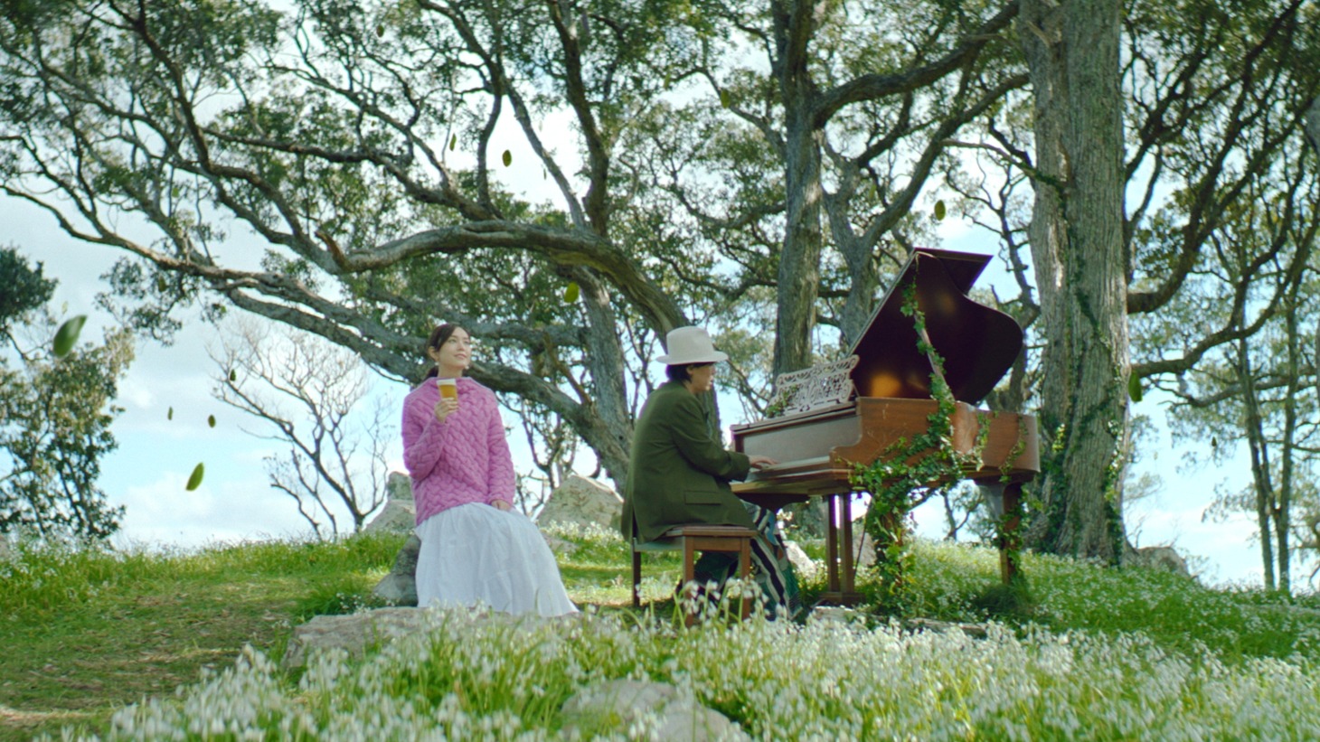 「淡麗グリーンラベル」のCM「GREEN JUKEBOX 時篇」のワンシーン。