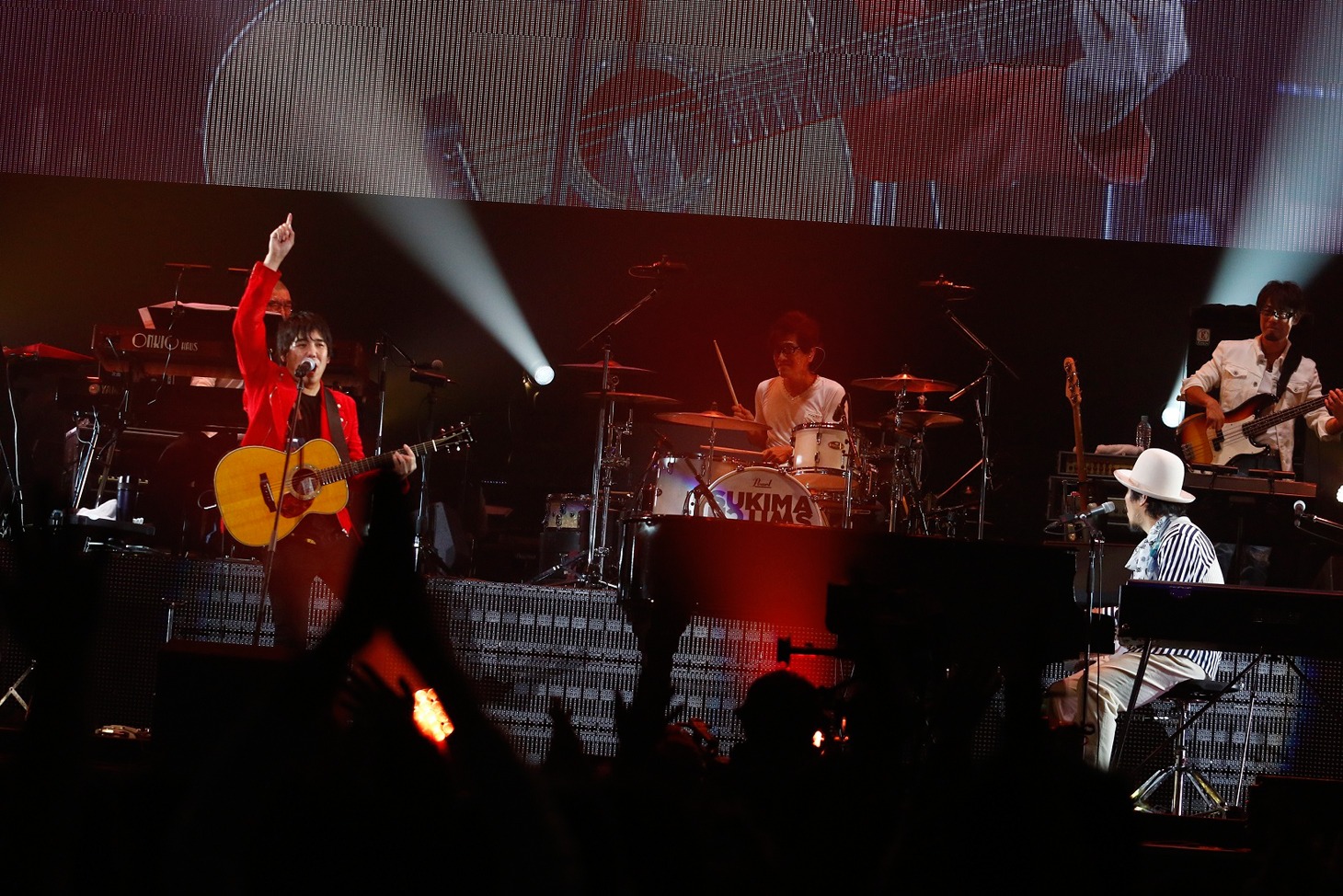 スキマスイッチ「SUKIMASWITCH 15th Anniversary Special at YOKOHAMA ARENA ～Reversible～」神奈川・横浜アリーナ公演の様子。