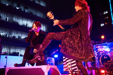 TERU（Vo）とTAKURO（G）。