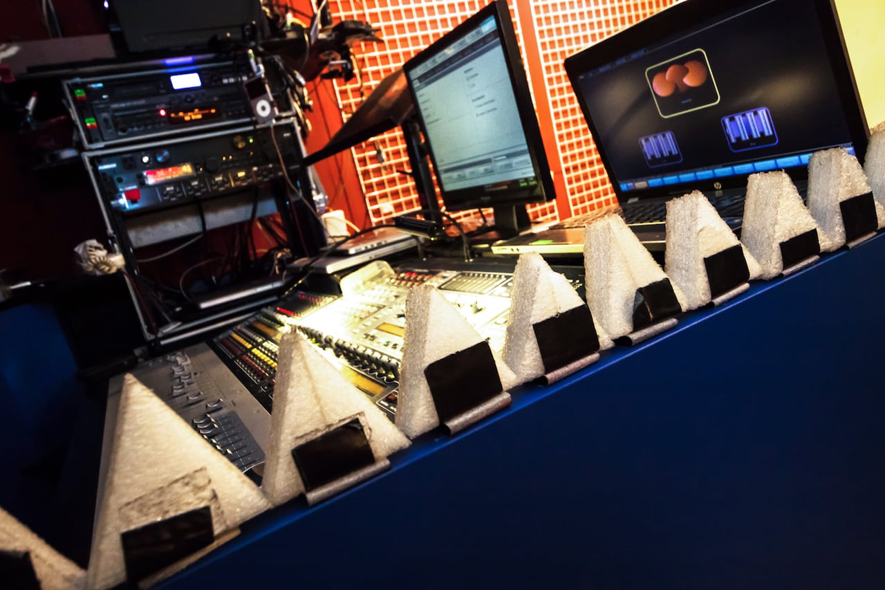 LIVE HOUSE PangeaのPAブース。