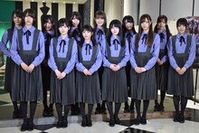 乃木坂46、欅坂46、けやき坂46合同の舞台「ザンビ」初日前会見の様子。