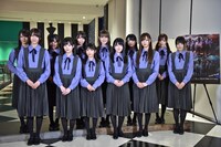 乃木坂46、欅坂46、けやき坂46合同の舞台「ザンビ」初日前会見の様子。