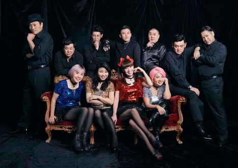 ユニット2。左から八木真澄（サバンナ）、岩橋良昌（プラス・マイナス）、野沢直子、鰻和弘（銀シャリ）、島田珠代、さゆり（かつみ・さゆり）、おたけ（ジャングルポケット）、山本圭壱（極楽とんぼ）、旺季志ずか、てつじ（シャンプーハット）、川島章良（はんにゃ）。