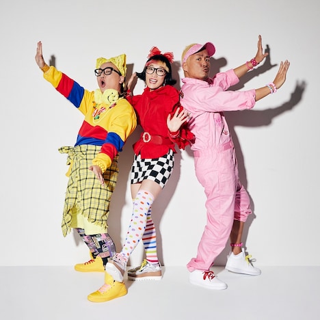 ユニット3。左からたかし（トレンディエンジェル）、松浦志穂（スパイク）、マサルコ。