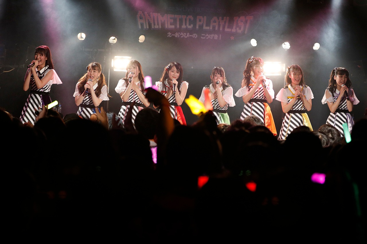 「A応P 3rd LIVE TOUR 2018-2019 ANIMETIC PLAYLIST えーおうぴーの こうげき！」の様子。（写真提供：AT-X）