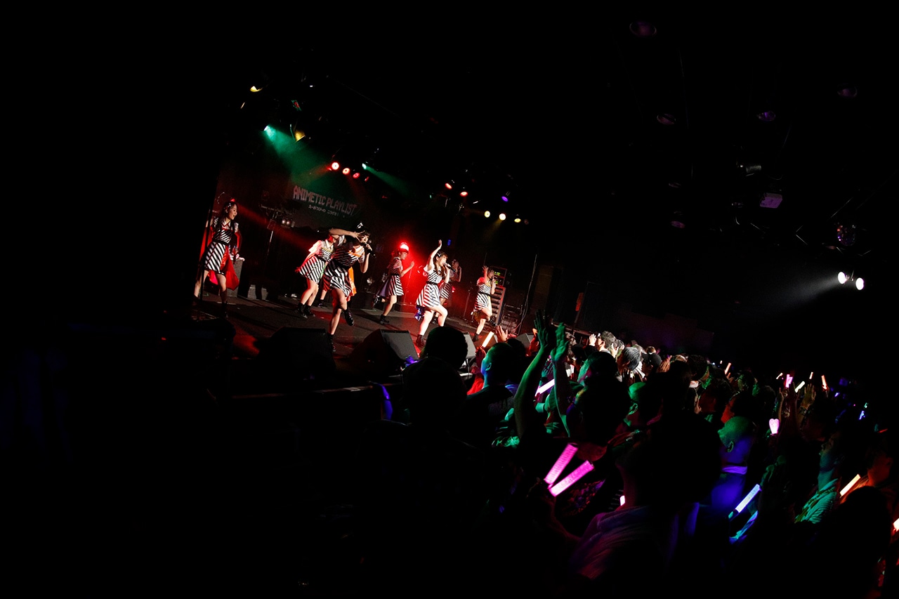 「A応P 3rd LIVE TOUR 2018-2019 ANIMETIC PLAYLIST えーおうぴーの こうげき！」の様子。（写真提供：AT-X）