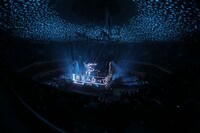 amazarashi「朗読演奏実験空間“新言語秩序”」の様子。