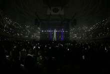 amazarashi「朗読演奏実験空間“新言語秩序”」の様子。