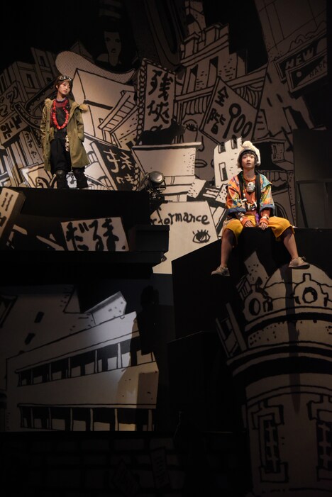 舞台「鉄コン筋クリート」ゲネプロの様子。