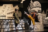 舞台「鉄コン筋クリート」ゲネプロの様子。