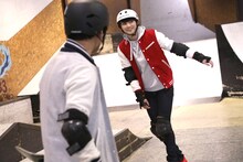 手前からユースケ、ユーキ。