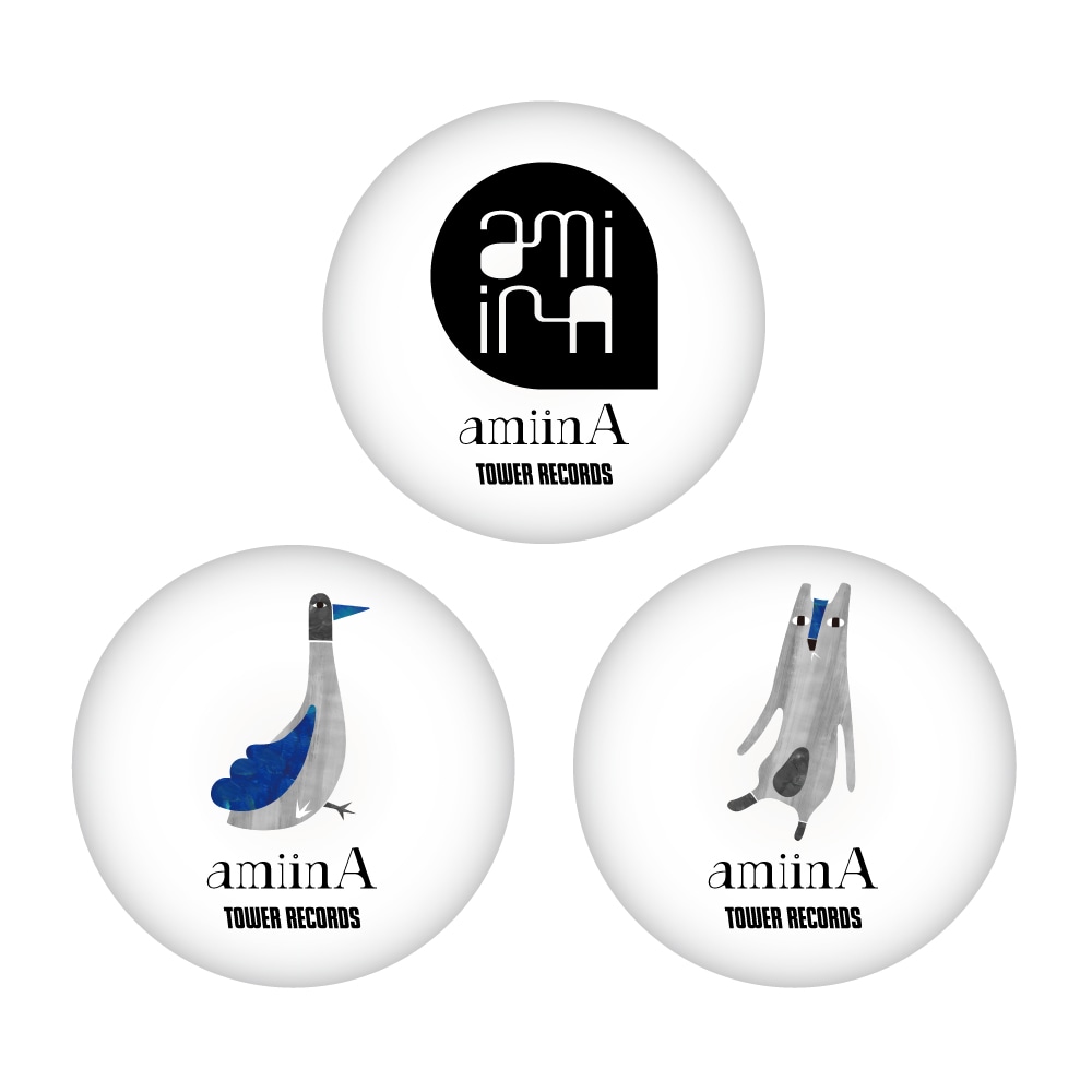 「amiinA×TOWER RECORDS」缶バッジ