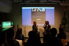 GLIM SPANKY「LOOKING FOR THE MAGIC」リスニングパーティの様子。（写真提供：スポティファイ）