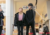 左から山田麗華、北出大治郎。（撮影：牛島康介）