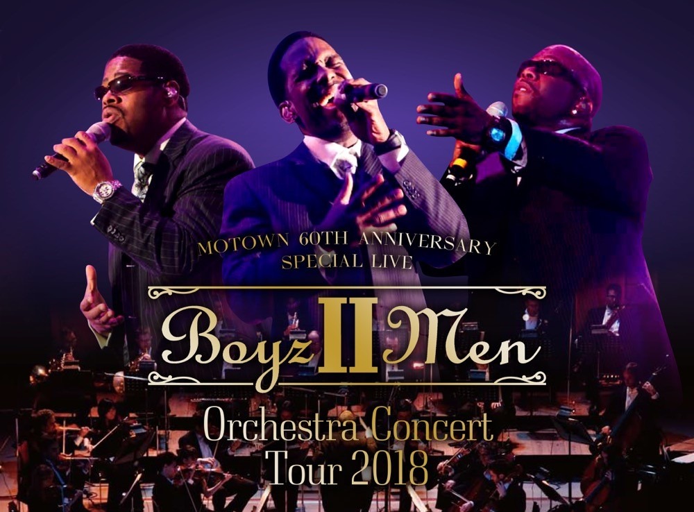「MOTOWN 60th ANNIVERSARY SPECIAL LIVE BOYZ II MEN Orchestra Concert Tour 2018」ビジュアル