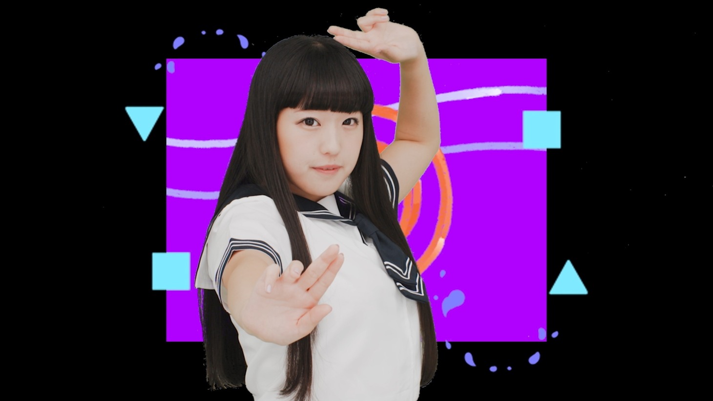 KOTO「タイガーファイヤーサイバーファイター」ミュージックビデオのワンシーン。