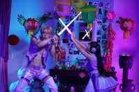 KOTO「タイガーファイヤーサイバーファイター」ミュージックビデオの撮影風景。