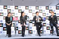 左から須田アンナ、藤井夏恋、数原龍友、白濱亜嵐。