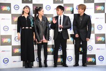 左から須田アンナ、藤井夏恋、数原龍友、白濱亜嵐。