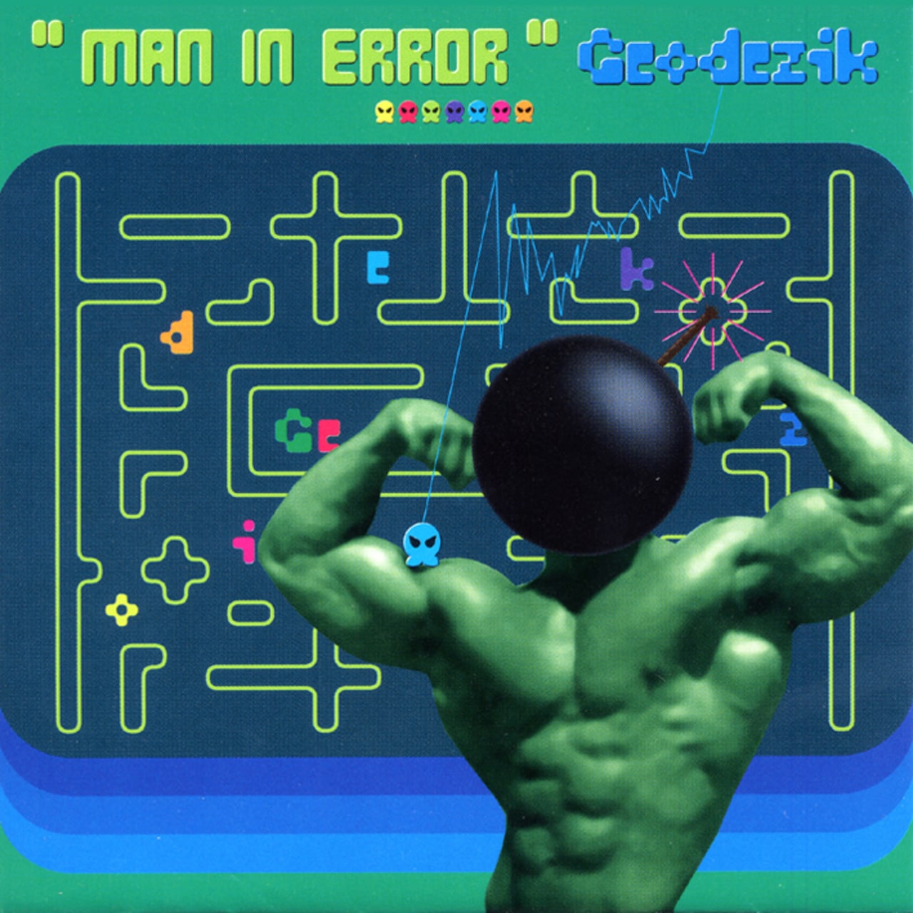 Geodezikが1999年に発表した2ndアルバム「Man In Error」のジャケット。
