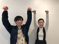 左からYGQ、もふくちゃん。